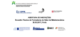 Abertura de inscrições:  Encontro Técnico de Formadores do Setor da Metalomecânica | Porto